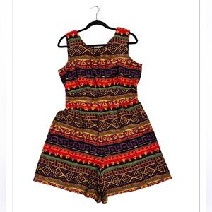 🌺 Kathie Lee Collection Multicolor Floral Romper